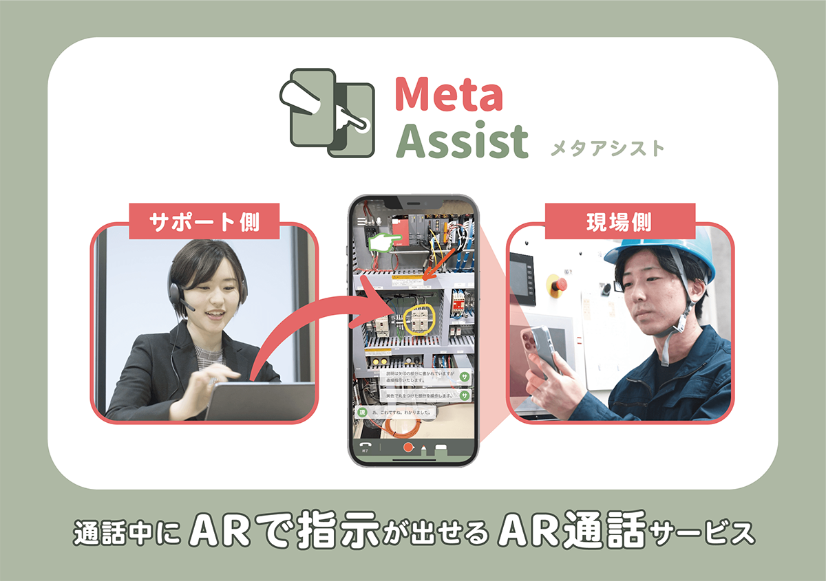 MetaAssist - AR remote support service illustration